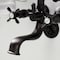 Kingston Brass KS245ORB Tub Wall Mount Clawfoot Tub Faucet with Hand Shower, Oil Rubbed Bronze KS245ORB - alternate 2